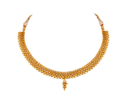 Copper Gold Plated Mango Design Necklace Set
