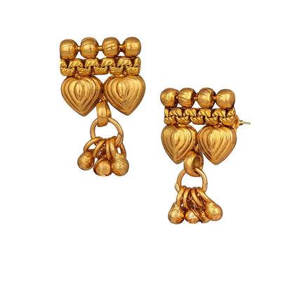 Gold Plated Leaf Design Long Necklace Set – Unique Long Strand Jewelry with Adjustable Thread