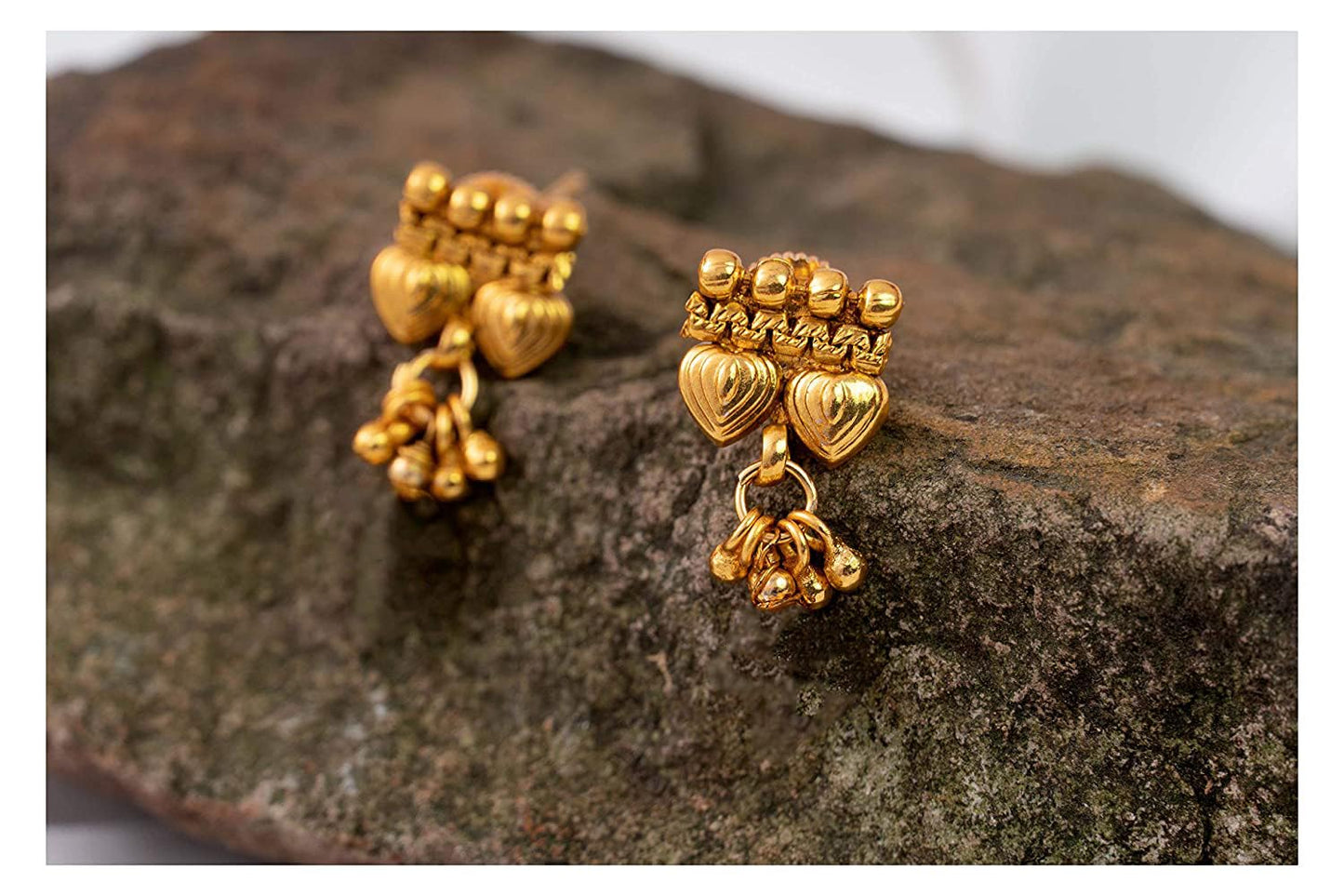 Gold Plated Leaf Design Long Necklace Set – Unique Long Strand Jewelry with Adjustable Thread