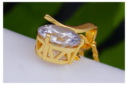 One Gram Gold Plated Solitaire Cz American Cubic Zircon Pendant Locket Delicate Pendant With Chain .