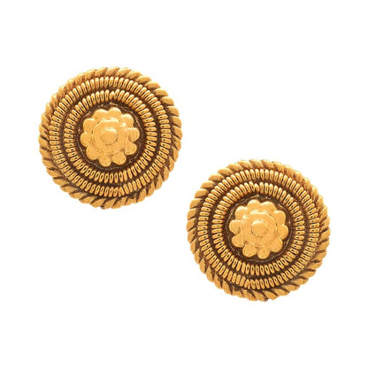 1 Gram Gold-Plated Love Pendant Set – Traditional Elegant Jewelry