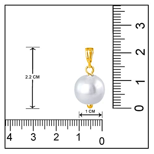 Gold Plated Design Japanese Pearl Pendant Set