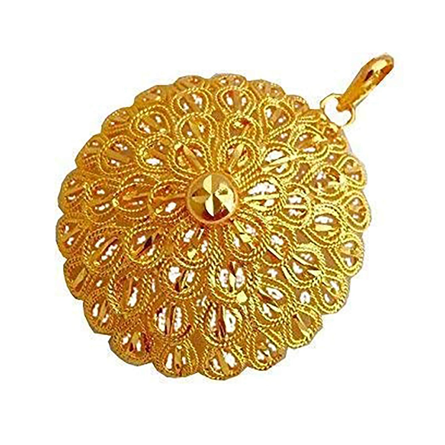 Gold-Plated Floral Pendant – Heartfelt Romantic Gift for Her
