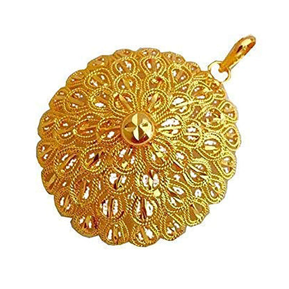 Gold-Plated Floral Pendant – Heartfelt Romantic Gift for Her
