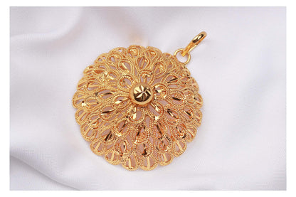 Gold-Plated Floral Pendant – Heartfelt Romantic Gift for Her