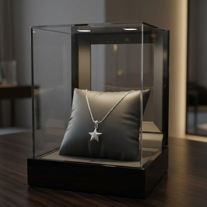 Pendant Collection Silver Plated Star Design Pendant - Love