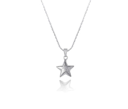 Pendant Collection Silver Plated Star Design Pendant - Love