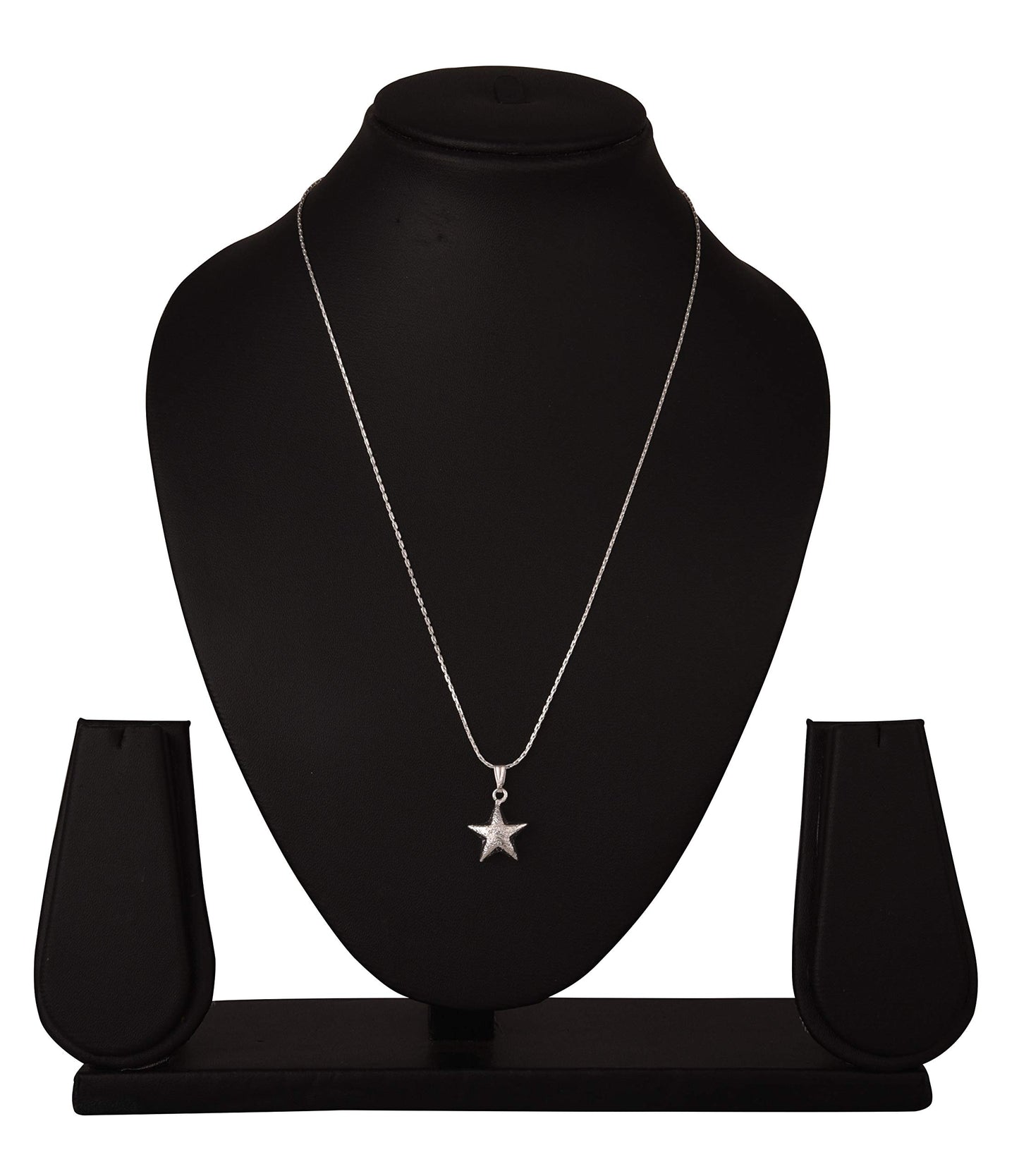 Pendant Collection Silver Plated Star Design Pendant - Love